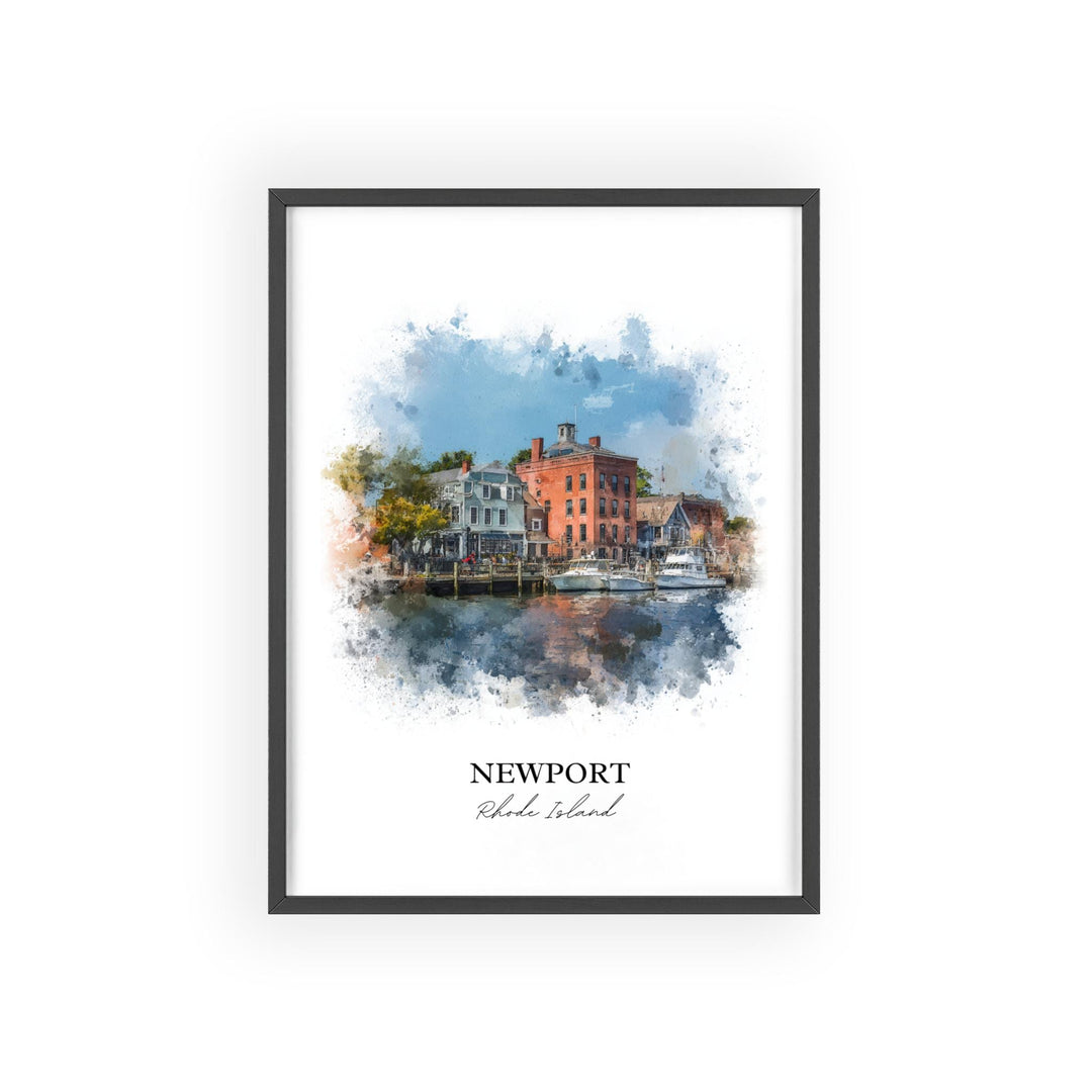 Newport, Rhode Island – Watercolor Art Print