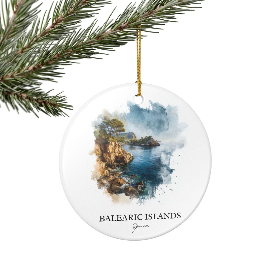 Balearic Islands Ornament: Unique Balearic Spain Souvenir, Balearic Islands Xmas Decor, and Authentic Balearic Gift