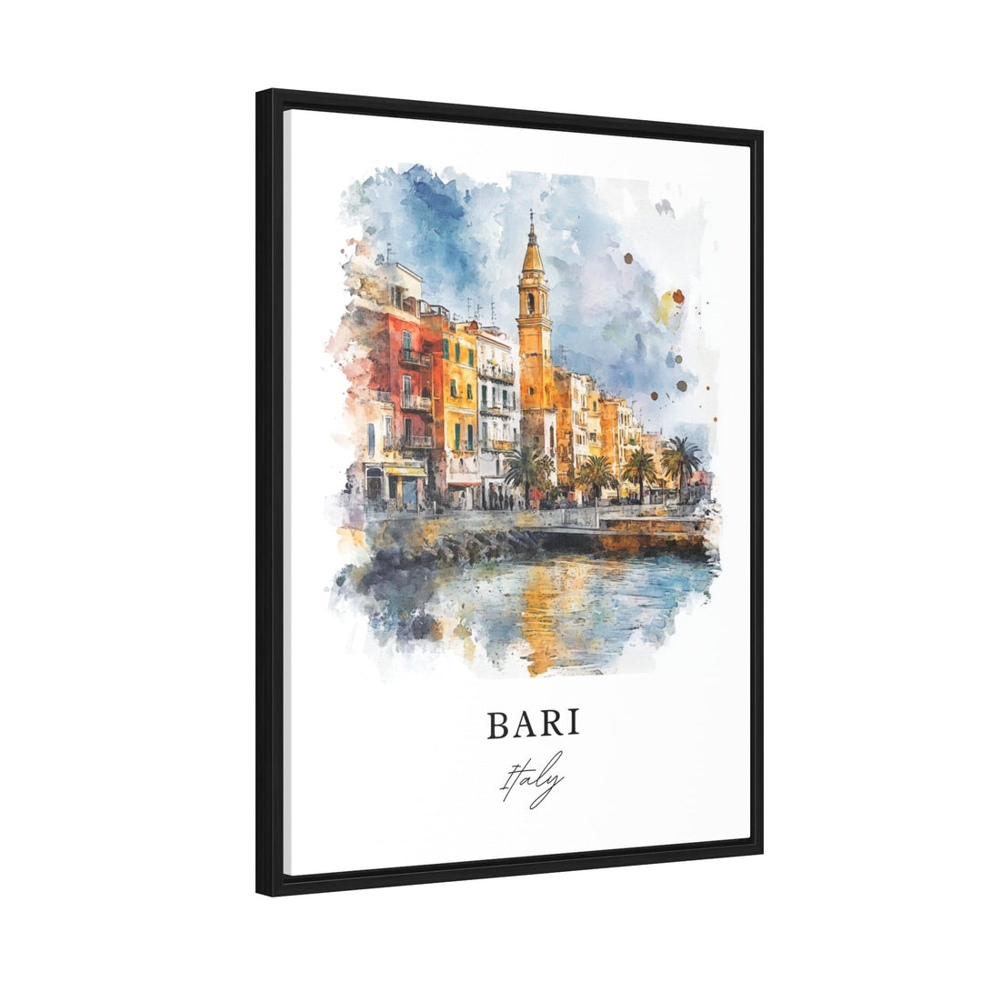 Bari Wall Art - Italy Watercolor Print