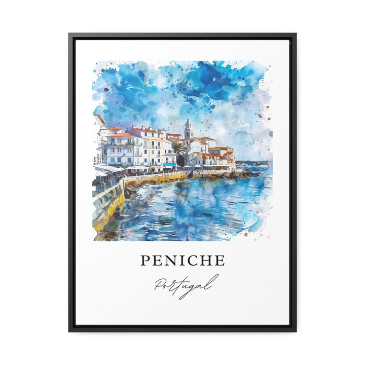 Peniche Portugal Wall Art, Peniche Print, Oeste Region Watercolor Art, Peniche Gift,