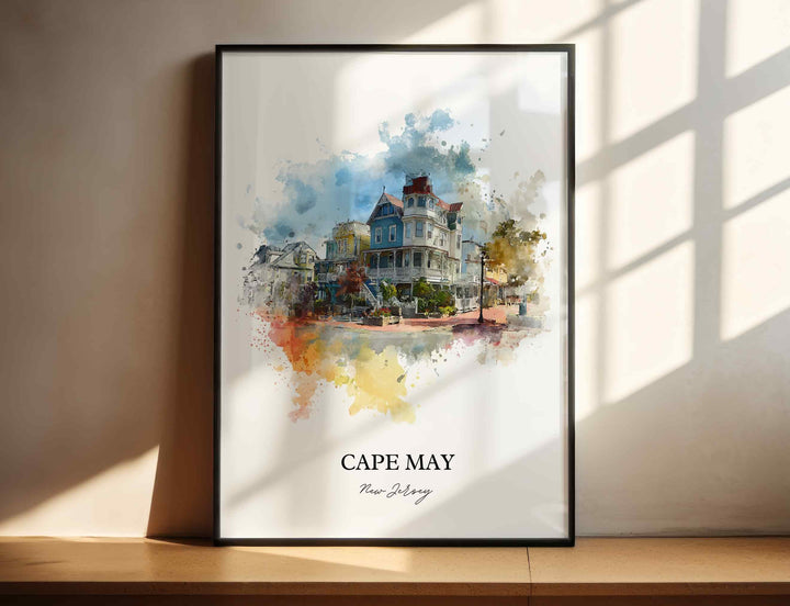 Cape May, New Jersey – Watercolor Art Print