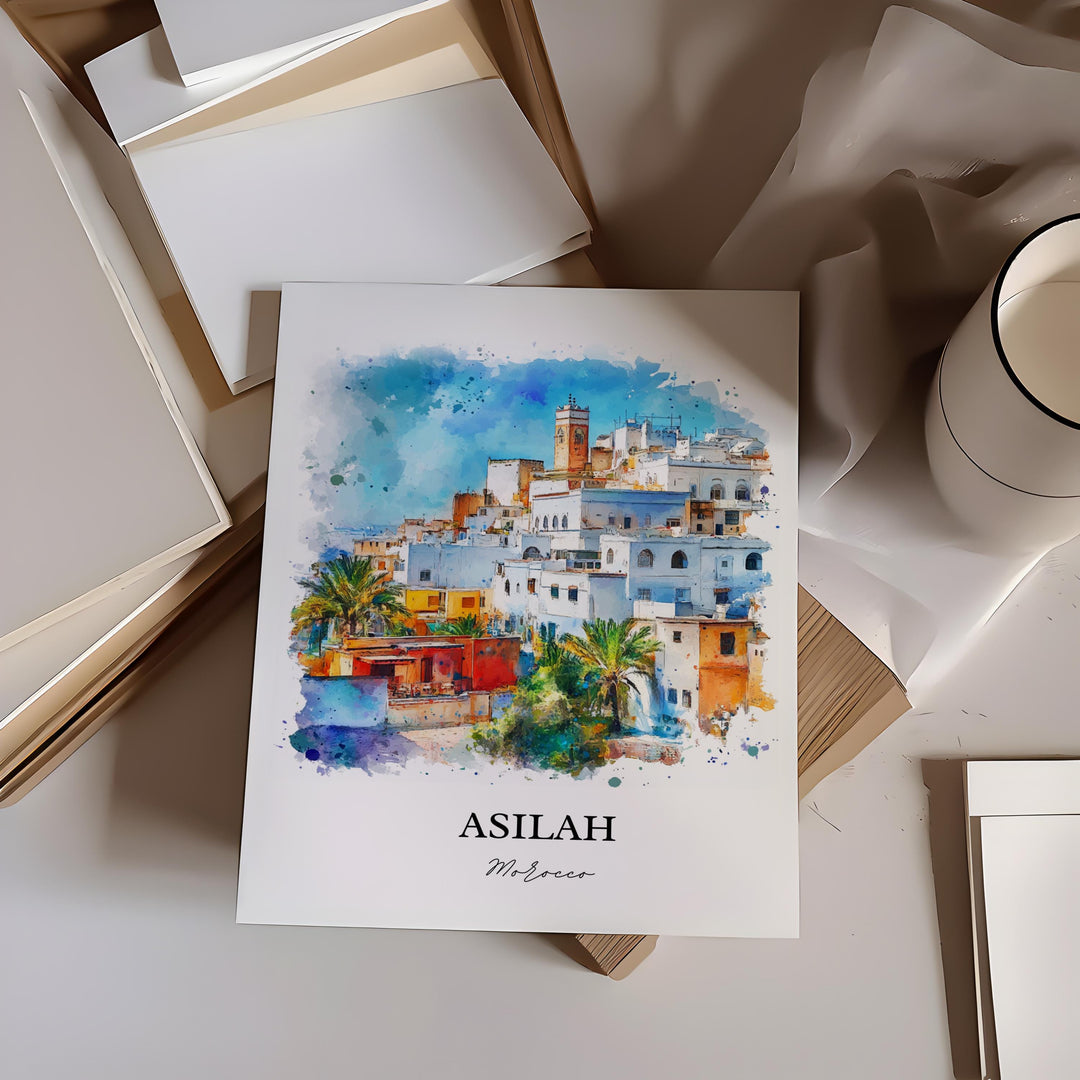 Asilah, Morocco – Watercolor Art Print