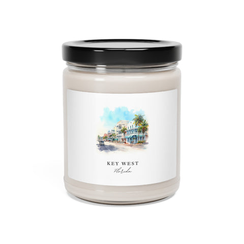 Key West Florida Scented Soy Candle, 9oz - Several unique scent options, Perfect Gift