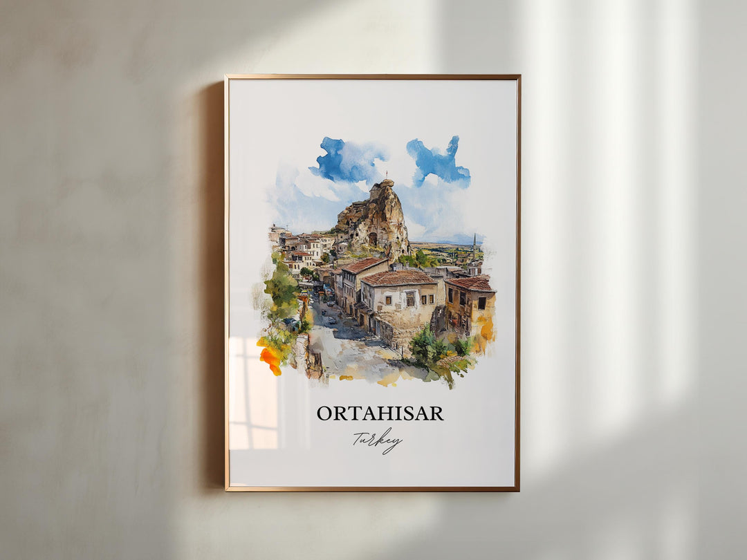 Ortahisar, Turkey – Watercolor Art Print