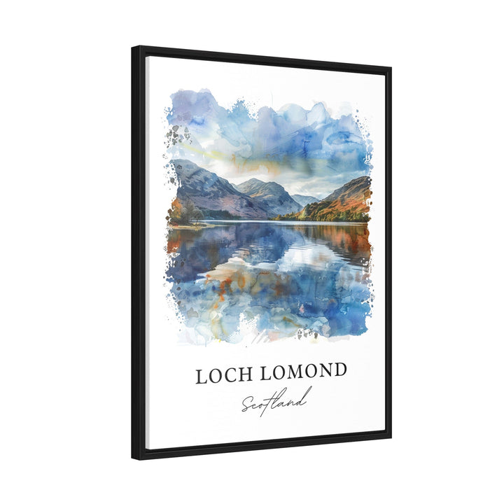 Loch Lomond Wall Art, Loch Lomond Print, Loch Lomond Watercolor, Loch Lake Scotland Gift, Travel Poster, Housewarming Gift