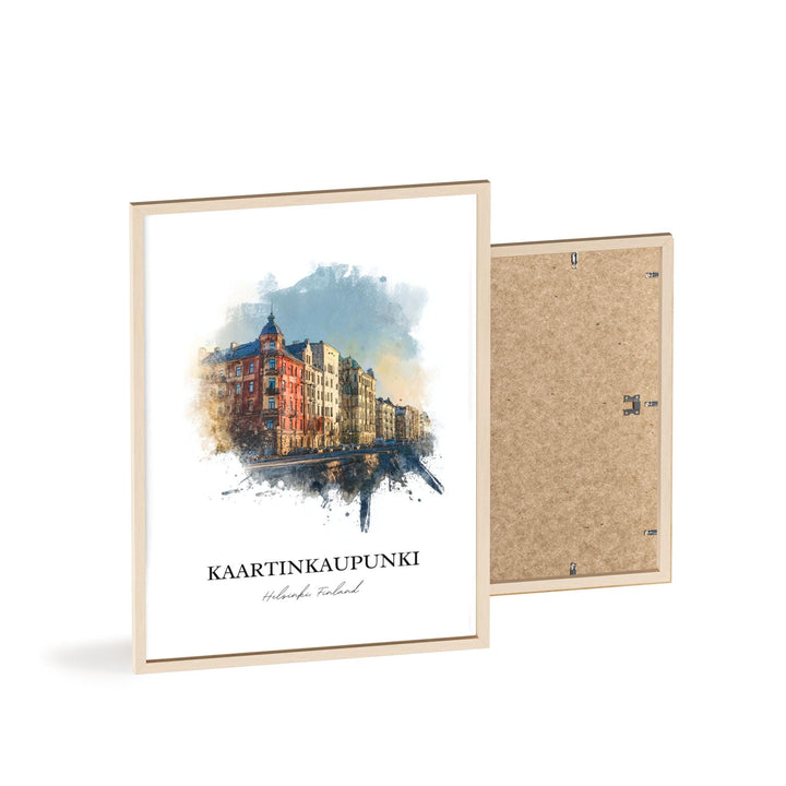 Kaartinkaupunki, Finland – Watercolor Art Print