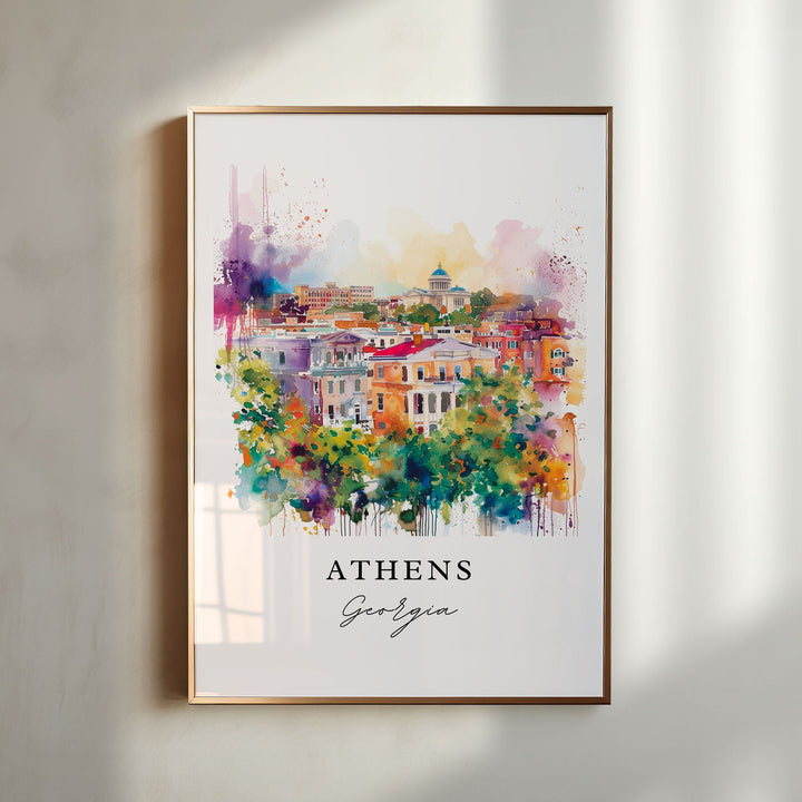 Athens Wall Art - Georgia Print