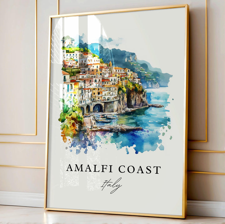 Amalfi Coast Wall Art - Italy Print