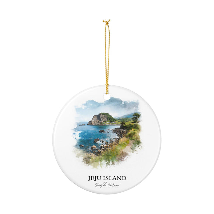 Jeju Island, South Korea Ornament: Unique Jeju South Korea Souvenir, South Korea Xmas Decor, and Authentic South Korea Gift