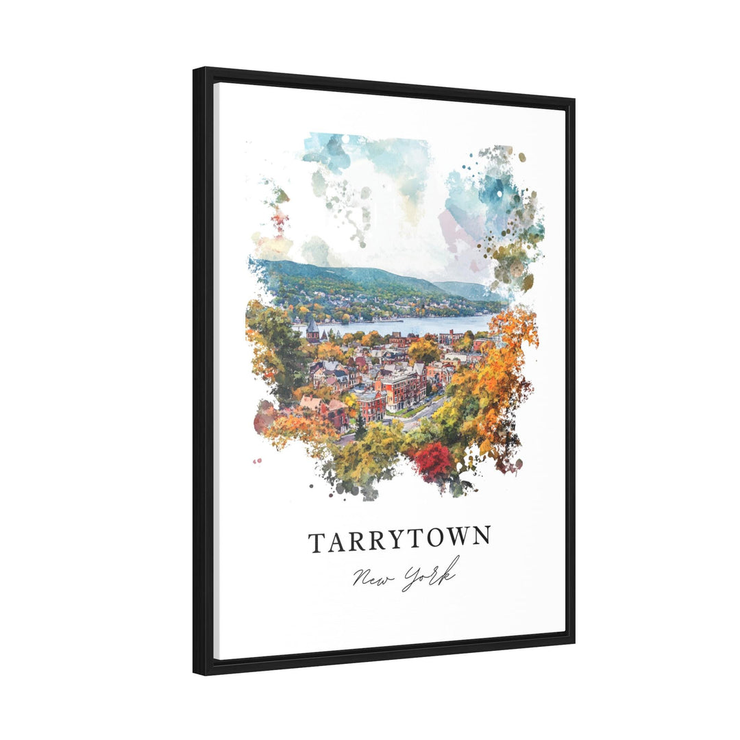 Tarrytown NY Wall Art, Tarrytown Town Print, Tarrytown Watercolor Art, Hudson Valley Gift,