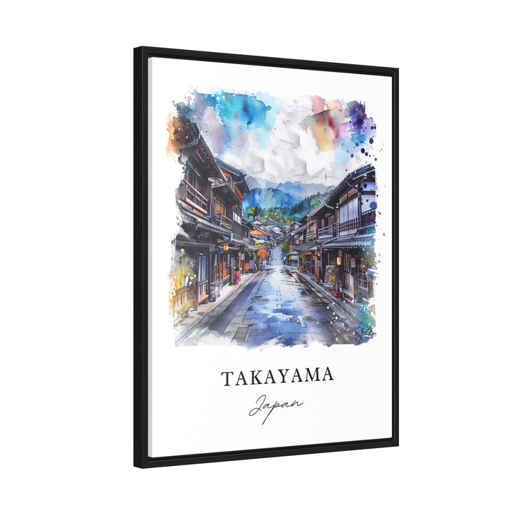 Takayama Wall Art, Takayama Japan Print, Gifu Japan Watercolor, Takayama Gift,