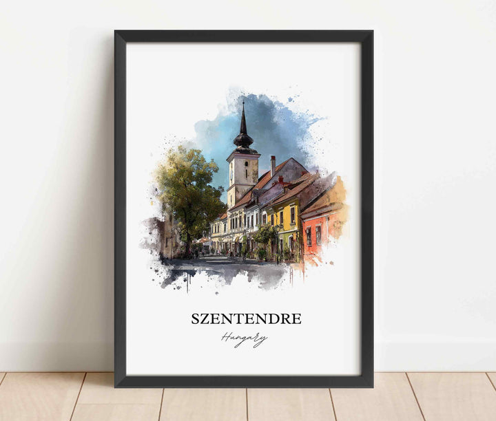 Szentendre, Hungary – Watercolor Art Print