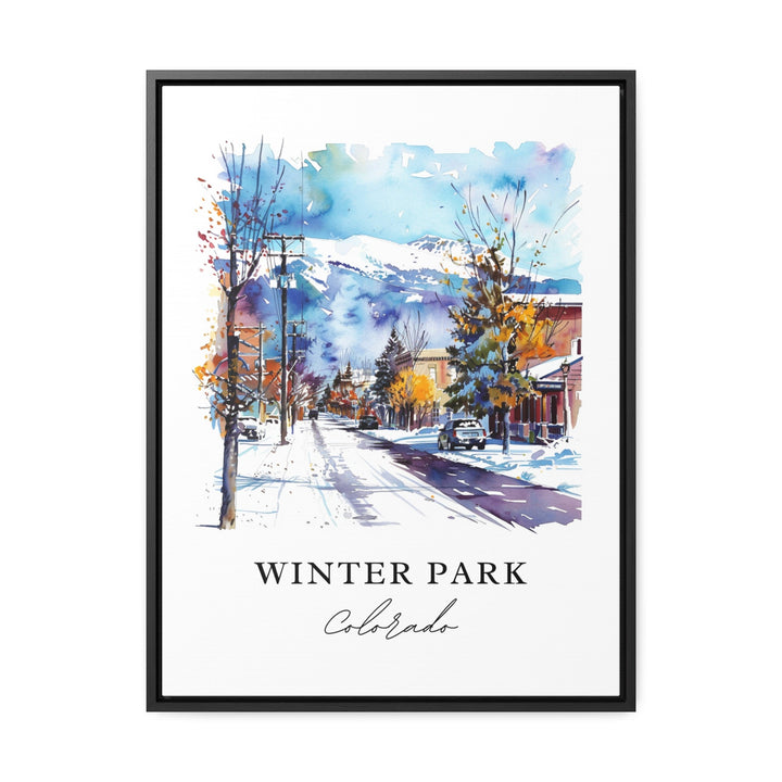 Winter Park CO Art, Grand County Colorado, Winter Park Print, Winter Park Colorado  Gift,