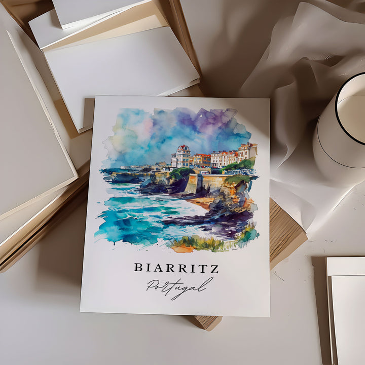 Biarritz Wall Art - Portugal Print