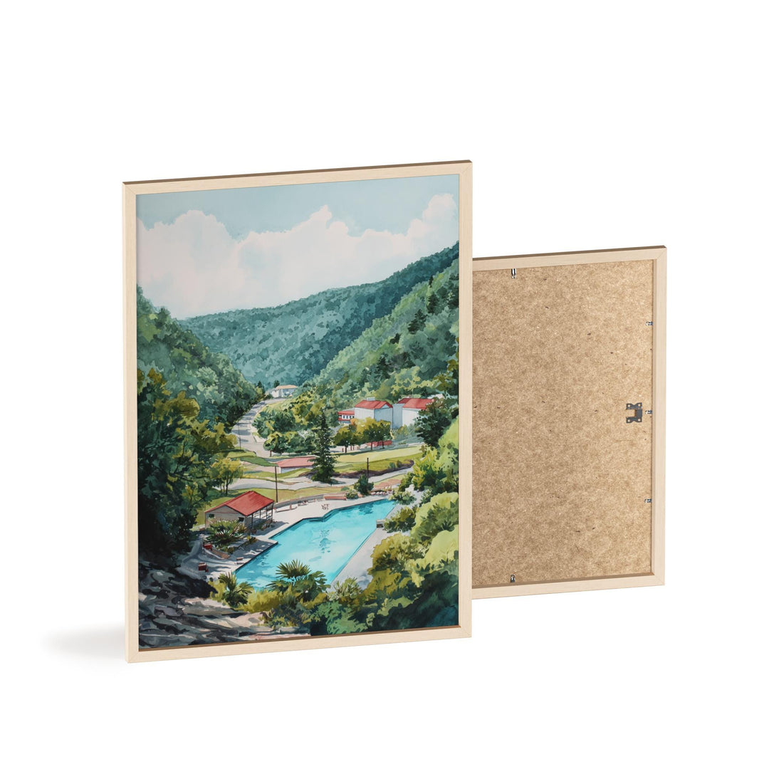 Hot Springs, Arkansas – Watercolor Art Print