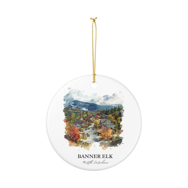 Banner Elk NC Ornament: Unique Banner Elk NC Souvenir, North Carolina Xmas Decor, and Authentic Banner Elk NC Gift