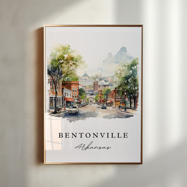 Bentonville Wall Art - Arkansas Print