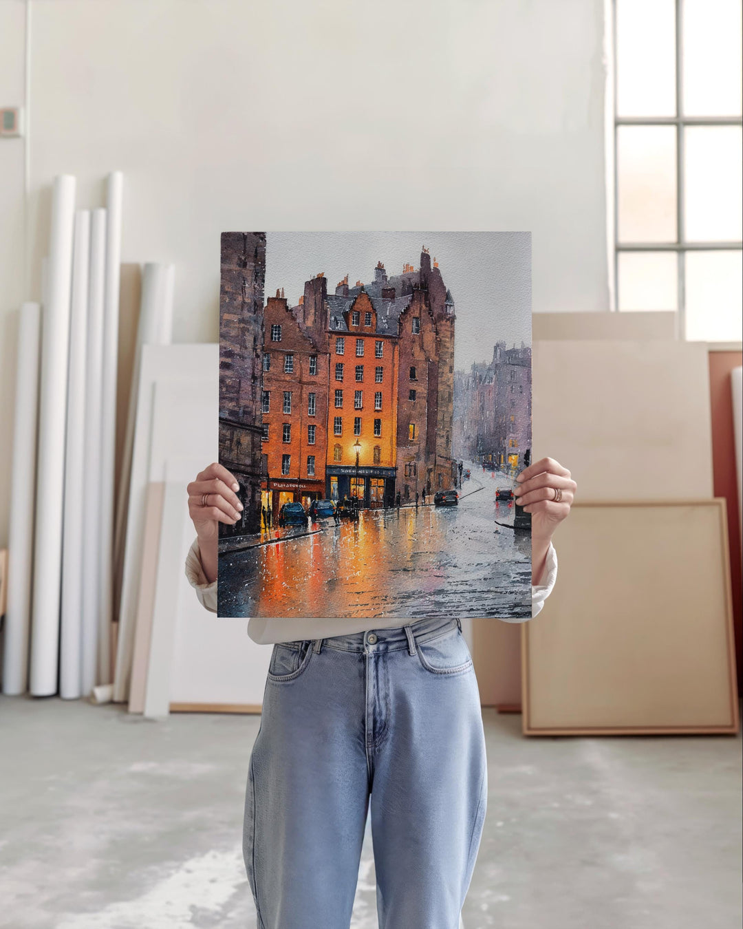 Edinburgh, Scotland – Watercolor Art Print