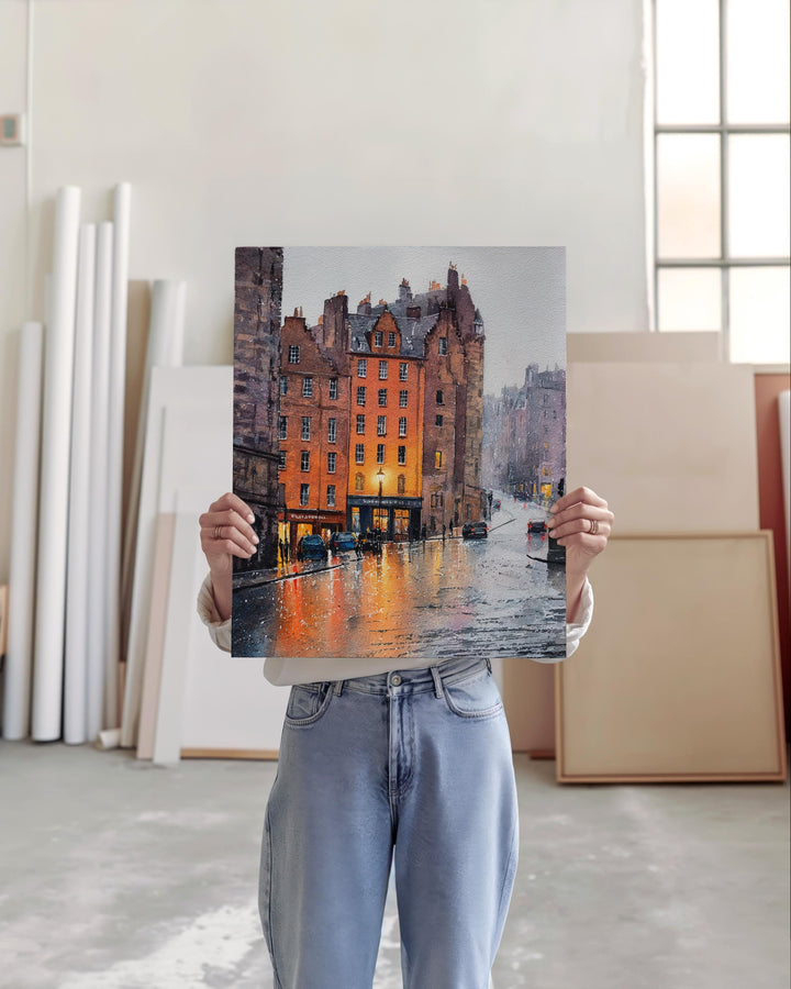 Edinburgh, Scotland – Watercolor Art Print