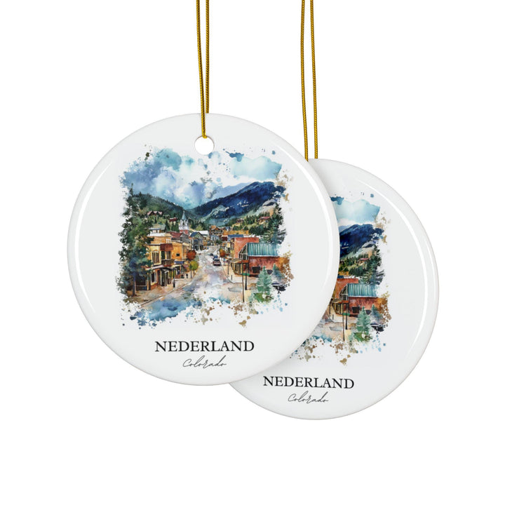 Nederland CO Ornament: Unique Boulder Souvenir, Nederland Xmas Decor, and Authentic Nederland Gift