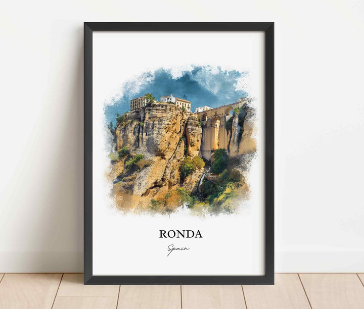 Ronda, Spain – Watercolor Art Print
