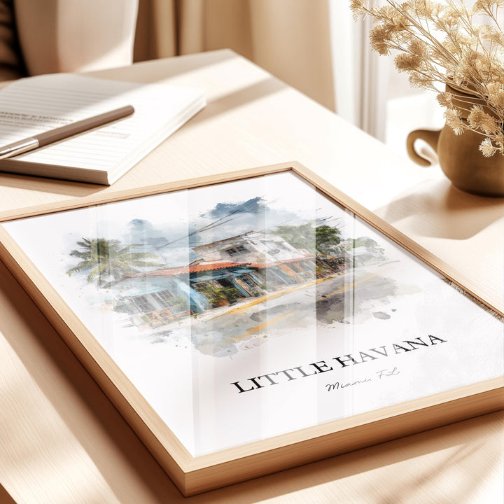 Little Havana, Florida – Watercolor Art Print