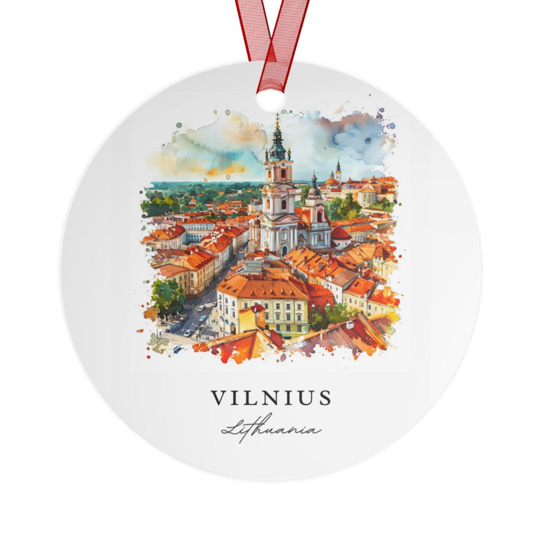 Vilnius Ornament: Unique Vilnius Lithuania Souvenir, Lithuania Xmas Decor, and Authentic Vilnius Lithuania Gift