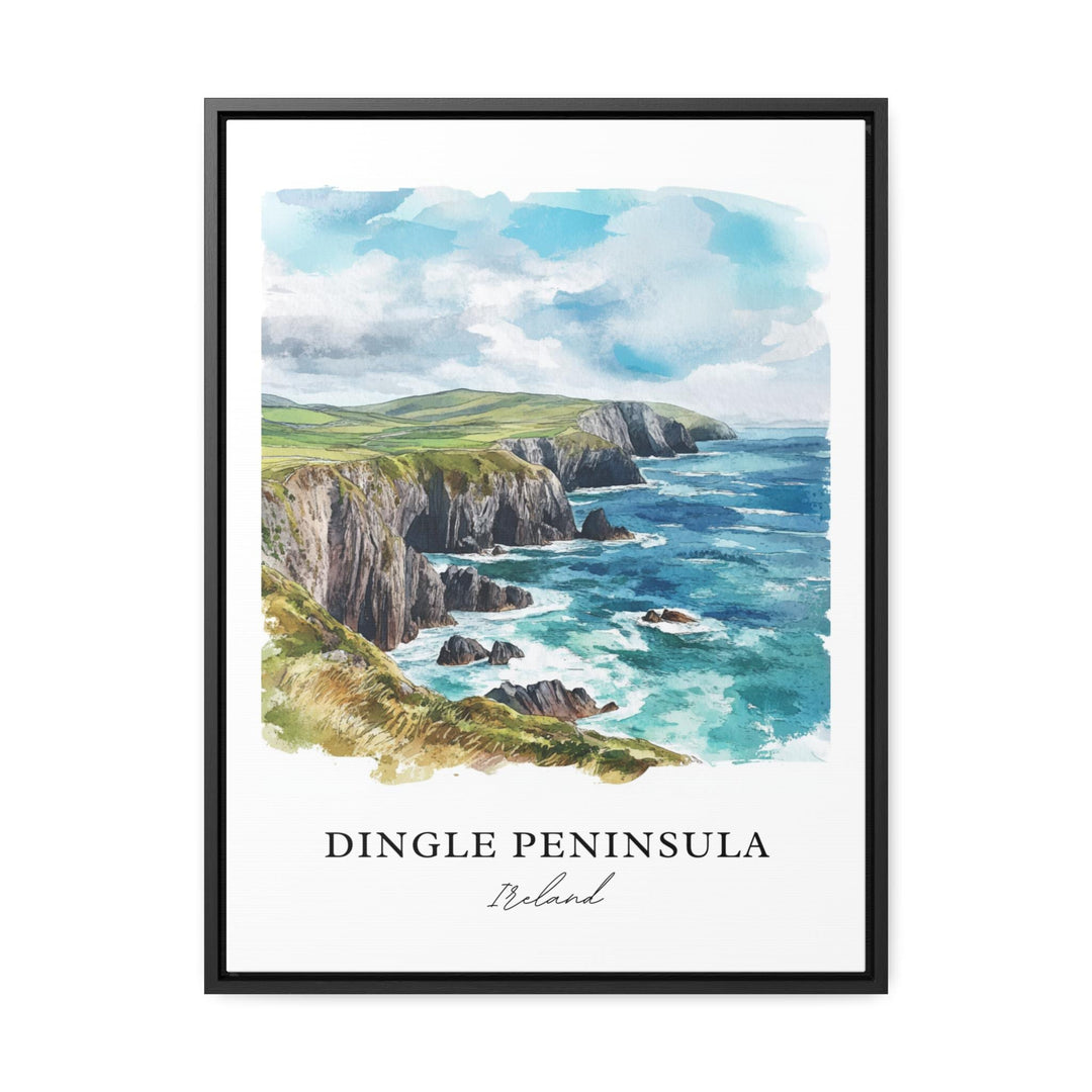 Dingle Peninsula Wall Art, Dingle Ireland Print, Dingle Watercolor Art, Dingle Ireland Gift,