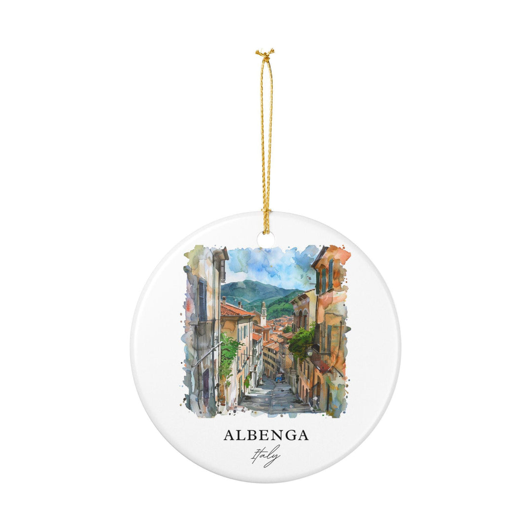 Albenga Italy Ornament: Unique Albenga Souvenir, Albenga Xmas Decor, and Authentic Albenga Italy Gift