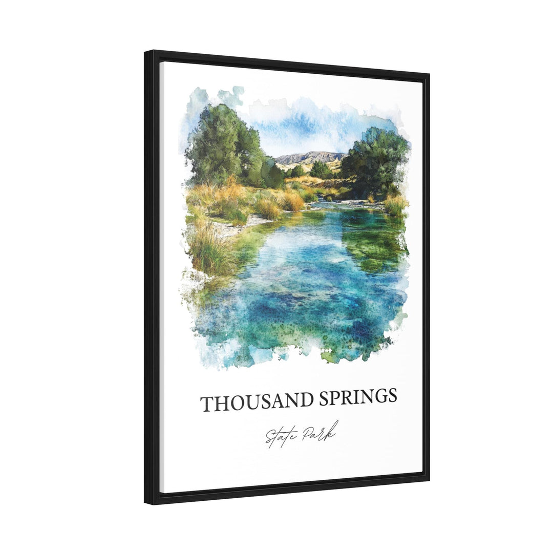 Thousand Springs State Park Wall Art, Idaho Print, Idaho Watercolor Art, Malad Gorge Gift, Travel Print, Travel Poster, Housewarming Gift