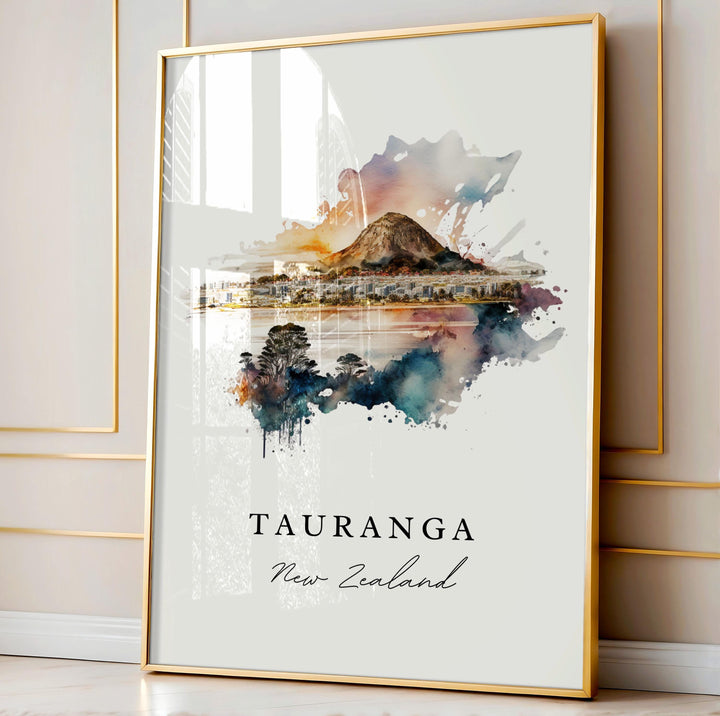 Tauranga New Zealand wall art - New Zealand, Tauranga poster, Tauranga Wedding gift, Birthday present, Custom Text, Personalised Gift