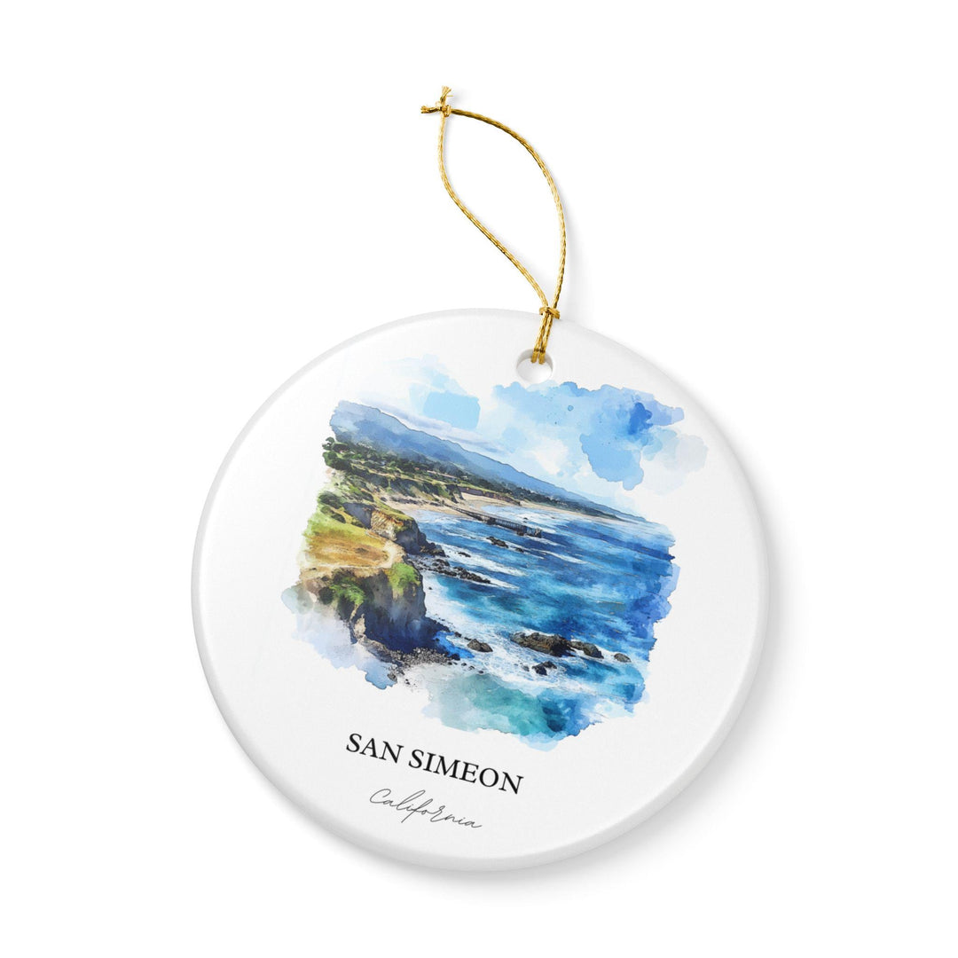 San Simeon California Ornament: Unique San Simeon CA Souvenir, California Xmas Decor, and Authentic San Simeon CA Gift