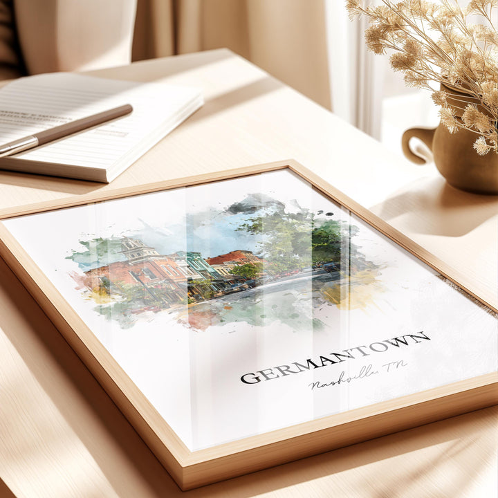 Germantown, Tennessee – Watercolor Art Print