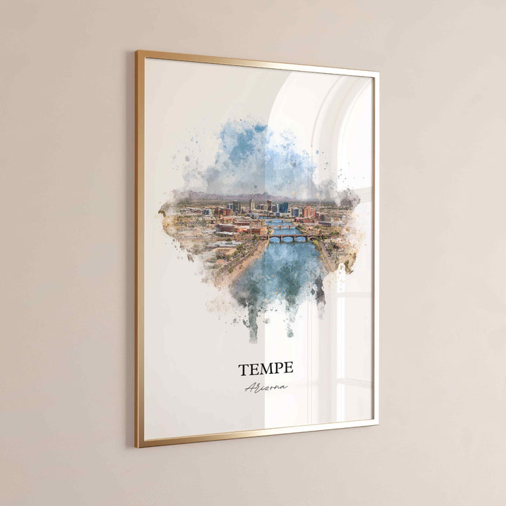 Tempe, Arizona – Watercolor Art Print