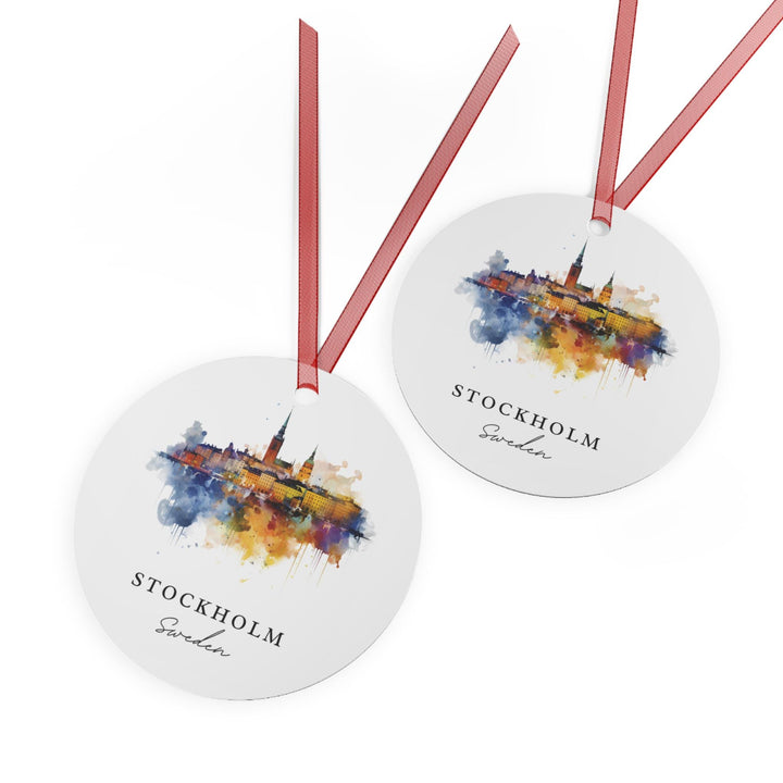 Stockholm Sweden Ornament: Unique Stockholm Souvenir, Stockholm Xmas Decor, and Authentic Stockholm Gift