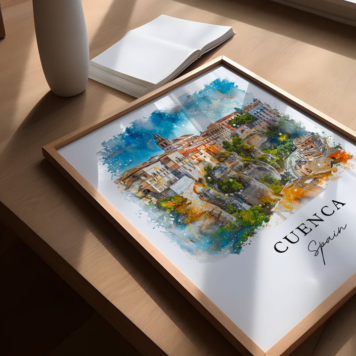 Cuenca Spain Art Print, Cuenca Print, Spain Wall Art, Cuenca Espana Gift, Travel Print, Travel Poster, Travel Gift, Housewarming Gift