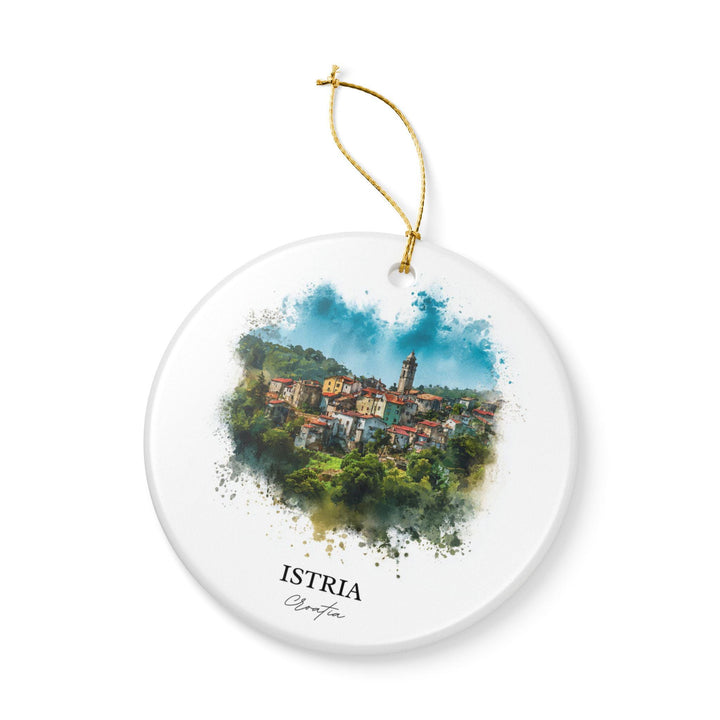 Istria Croatia Ornament: Unique Istria Souvenir, Istria Croatia Xmas Decor, and Authentic Croatia Gift