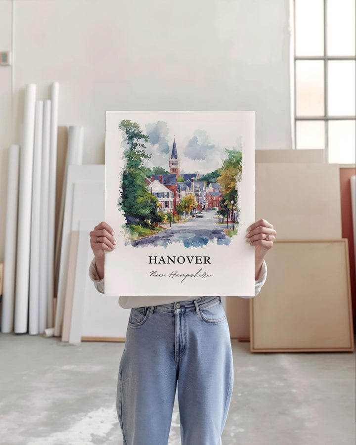 Hanover NH Wall Art - New Hampshire Print