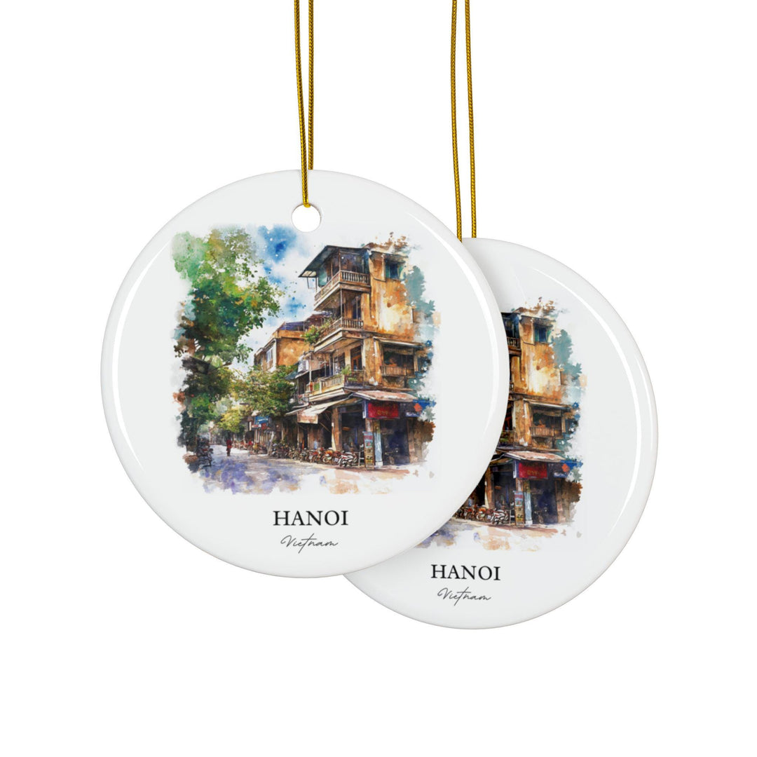 Hanoi Vietnam Ornament: Unique Hanoi Souvenir, Hanoi Xmas Decor, and Authentic Hanoi Vietnam Gift