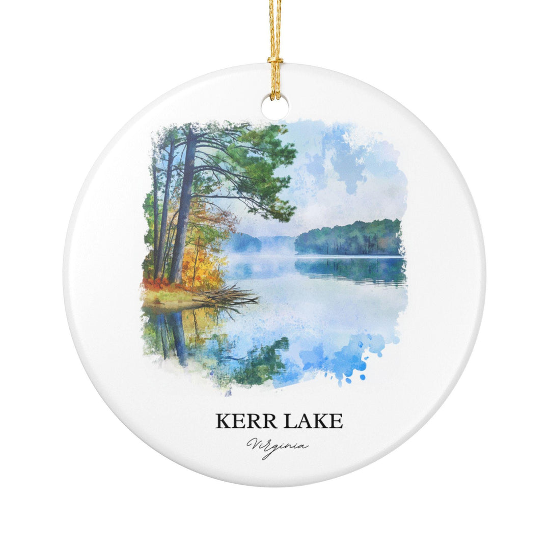 Kerr Lake Virginia Ornament: Unique Kerr Lake Souvenir, Kerr Lake Xmas Decor, and Authentic Kerr Lake VA Gift