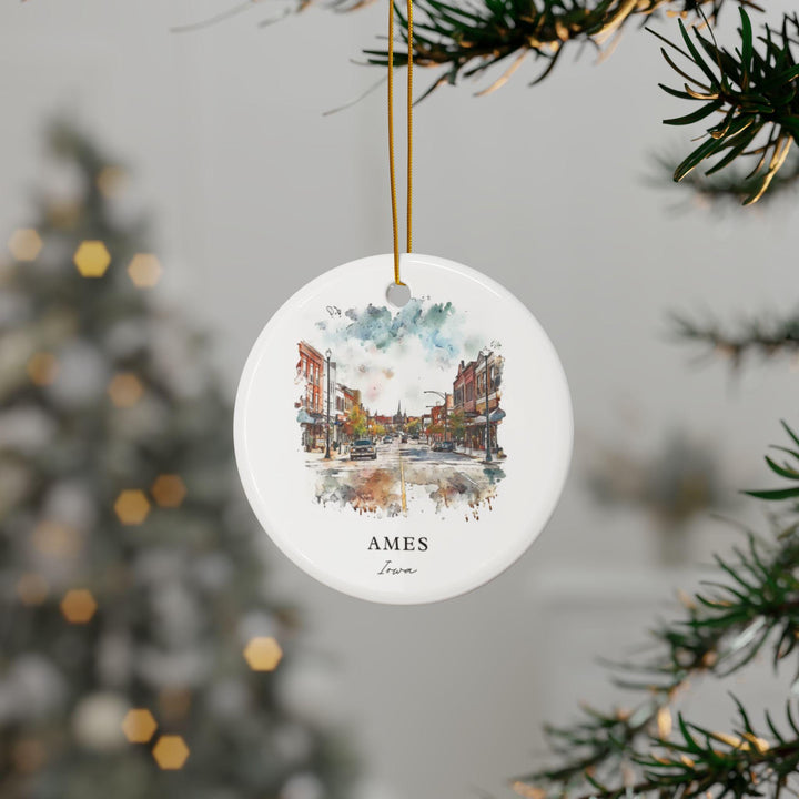 Ames, Iowa Christmas Ornament