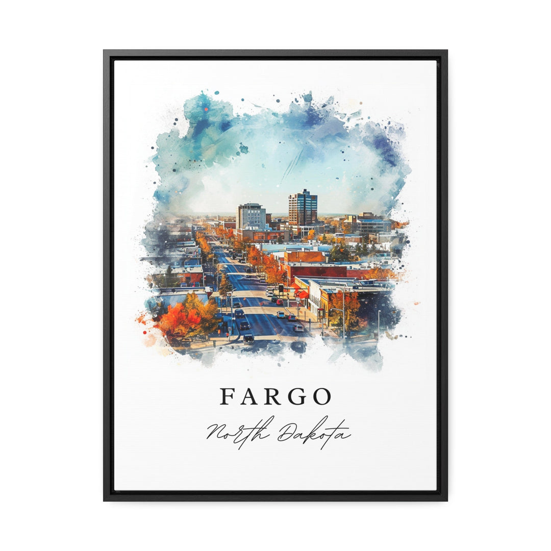 Fargo ND wall art - North Dakota, Fargo print, Fargo North Dakota Wedding gift, Birthday present, Custom Text, Perfect Gift