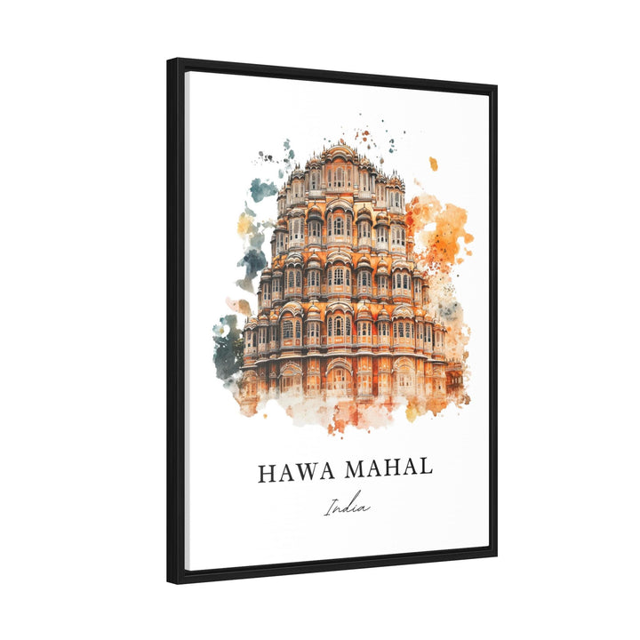 Hawa Mahal Wall Art, Jaipur Print, Rajasthan Watercolor Art, Hawa Mahal India Gift,