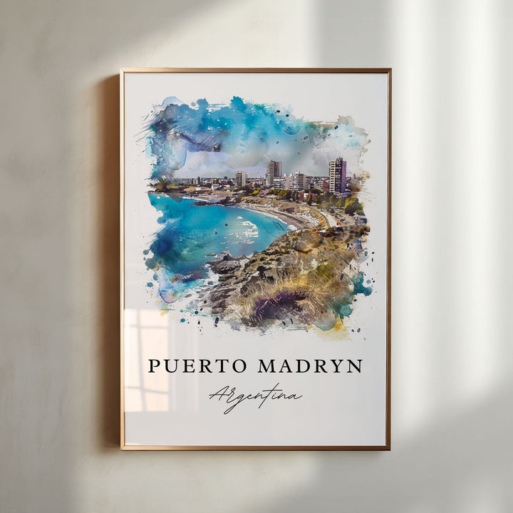 Puerto Madryn Wall Art, Argentina Print, Puerto Madryn Wall Art, Madryn Gift, Travel Print, Travel Poster, Travel Gift, Housewarming Gift