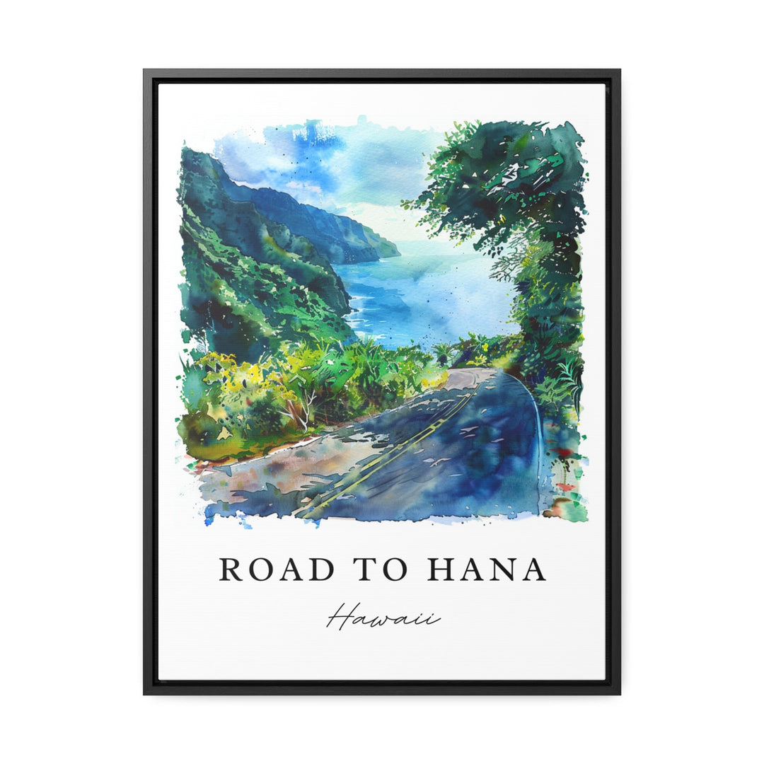 Road to Hana Art Print, Hawaii Print, Road to Hana Wall Art, Maui Gift, Travel Print, Travel Poster, Travel Gift, Housewarming Gift