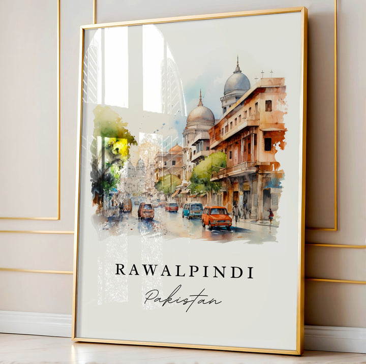 Rawalpindi wall art - Pakistan, Rawalpindi poster print, Rawalpindi Wedding gift, Birthday present, Custom Text, Perfect Gift