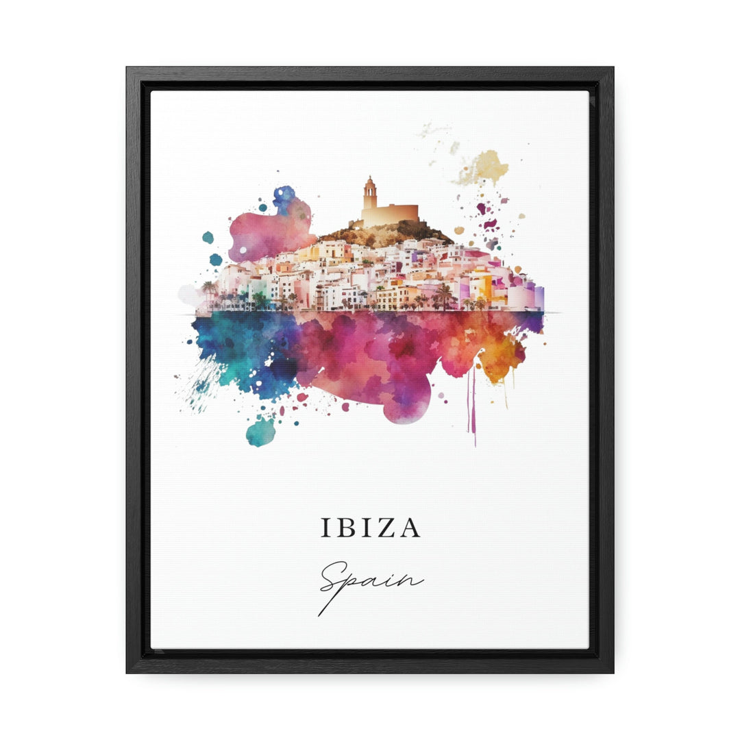 Ibiza Spain wall art - Spain, Ibiza poster, Ibiza Wedding gift, Ibiza Spain Birthday present, Custom Text, Personalised Gift