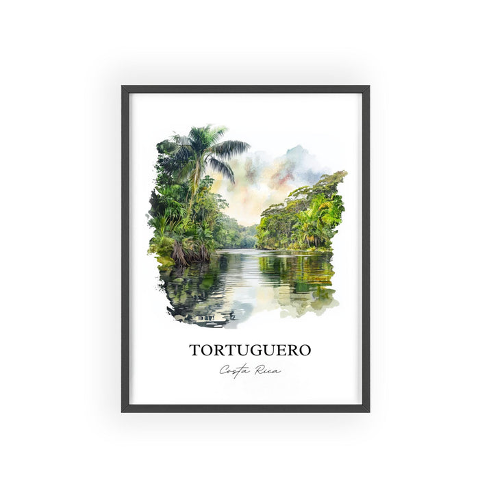 Tortuguero, Costa Rica – Watercolor Art Print