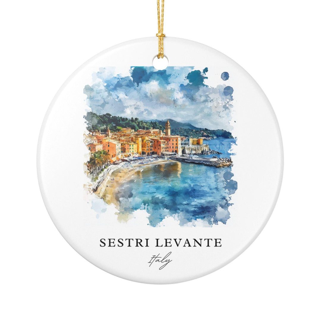 Sestri Levante Ornament: Unique Sestri Levante Souvenir, Italy Xmas Decor, and Authentic Sestri Levante IT Gift