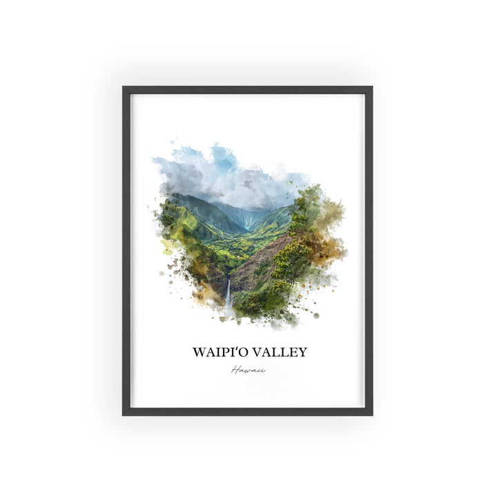 Waipi'o Valley, Hawaii – Watercolor Art Print